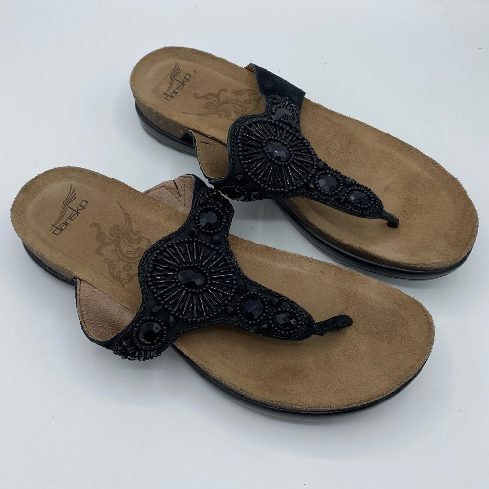 Dansko Women's Black Beaded Sandals